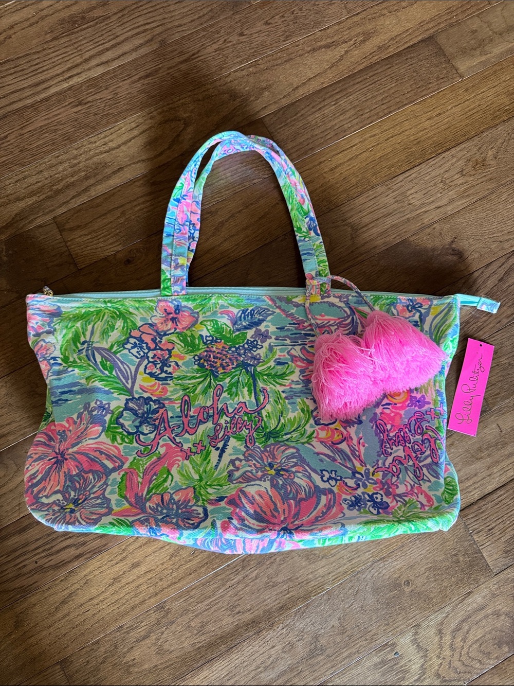 Lilly Pulitzer Lilly Loves Hawaii Palm Beach Tote